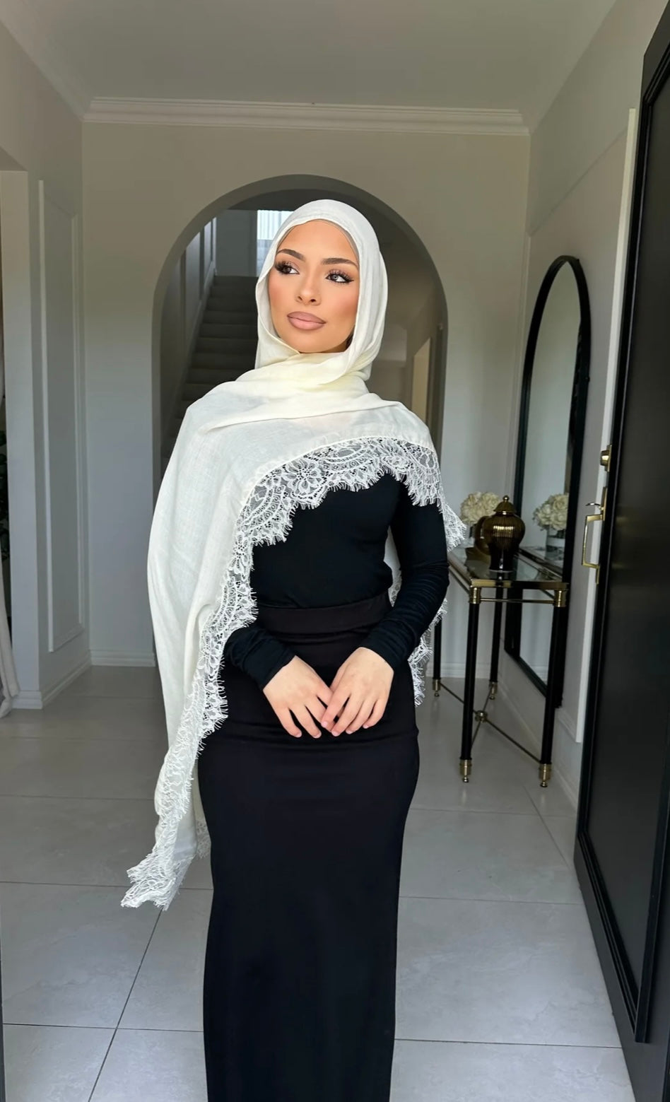 حجاب دانتيل المودال
